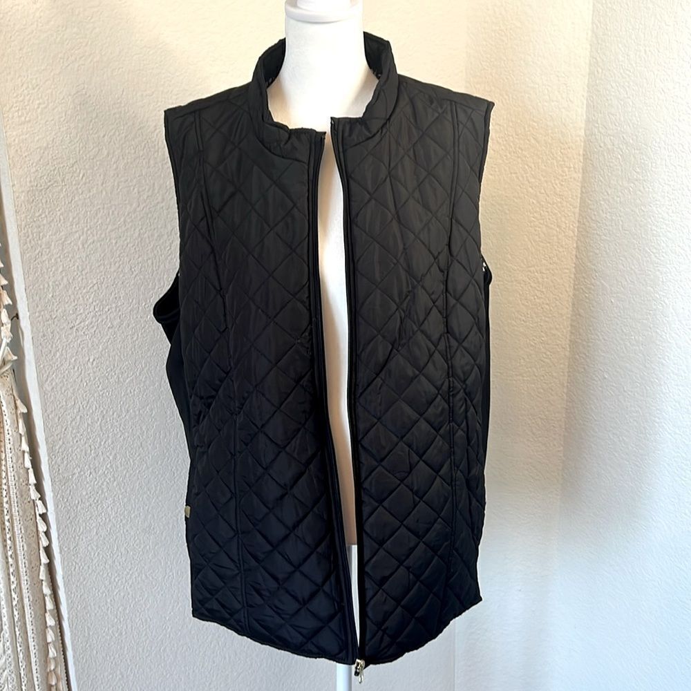 Kim Rogers Black Quilted Vest - Picture 3 of 10
